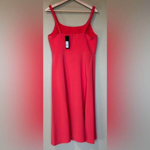 SACHIN + BABI Womens Steph Coral Stretch Crepe Midi Dress NWT Size US 8 $450 - Picture 3 of 10